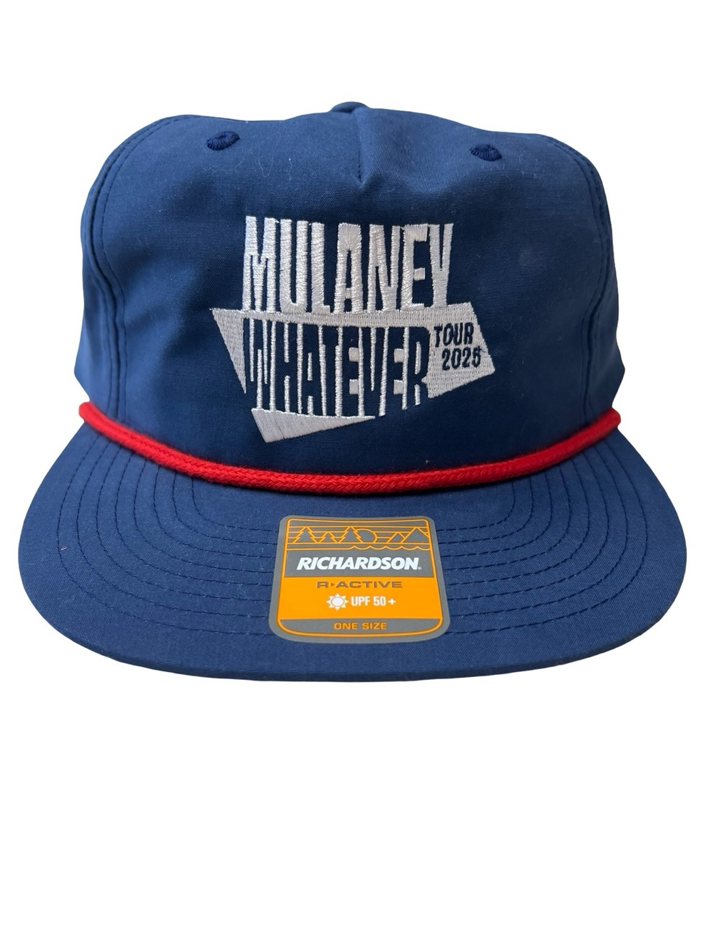 NWT John Mulaney Mister Whatever 2026 Tour SnapBack Hat Richardson Blue Red Rope
